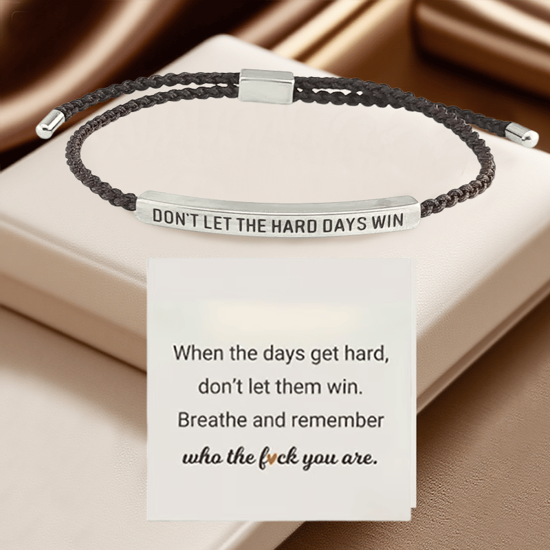 💖Inspirational Bracelet – A Meaningful Reminder To Stay Strong & Keep Going