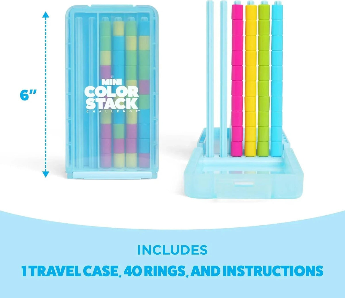 Mini Color Stack Challenge — Shake It. Sort It. Solve It. 🌈 Portable Color Matching Puzzle Game for Kids & Adults Ages 8+