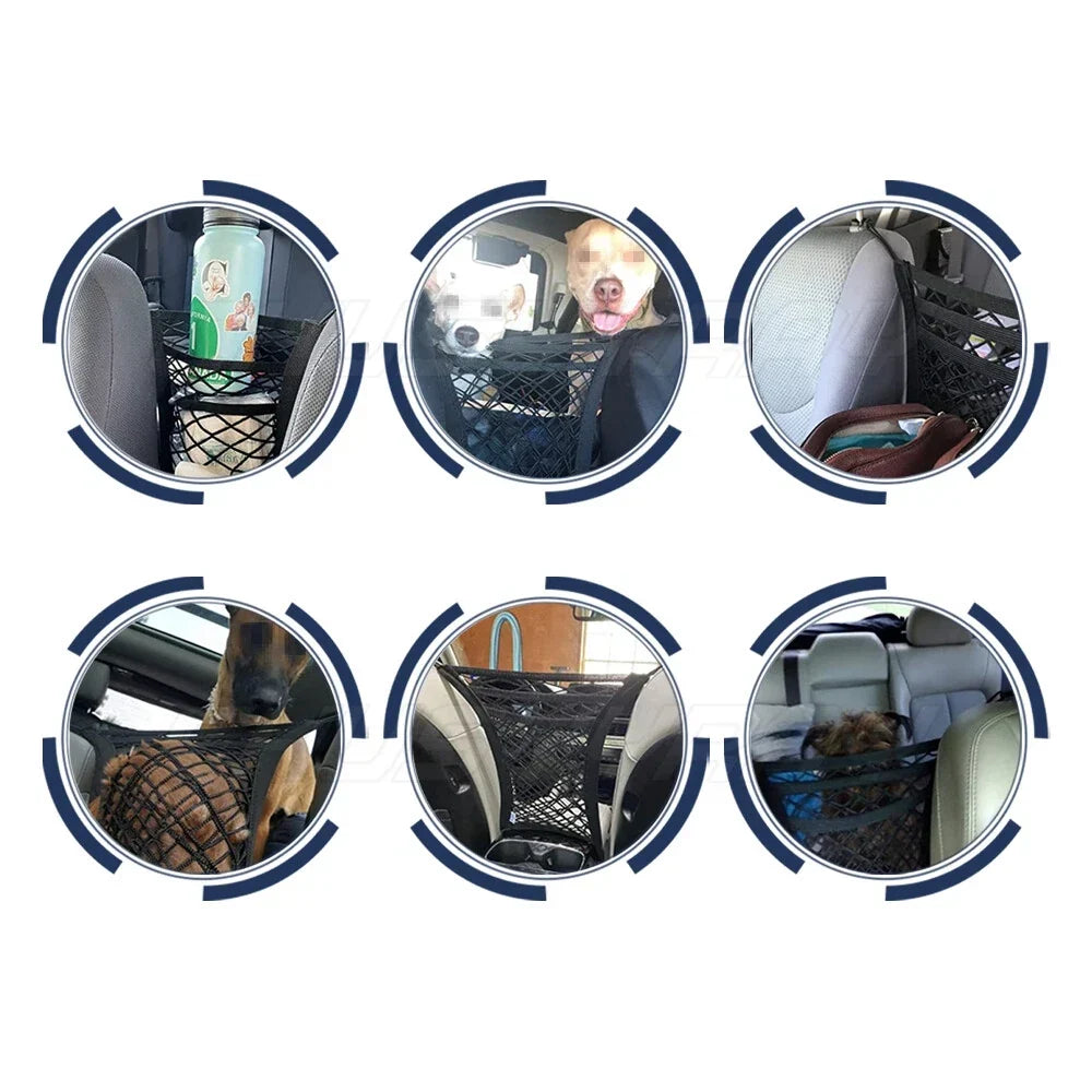 3-layer storage net and barrier for car sorting