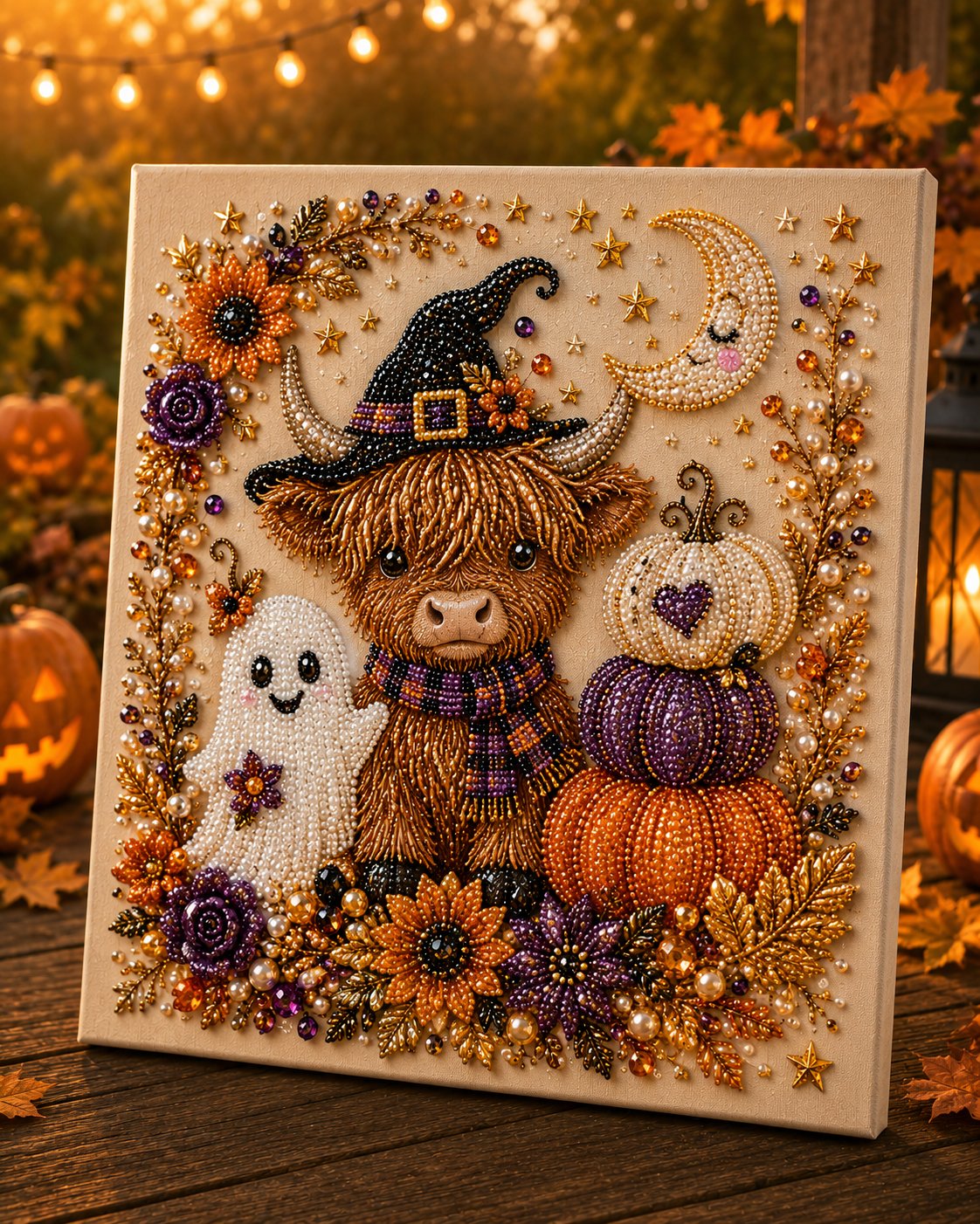 🔥 Last day of 49% off – 👻✨ Halloween Bead Art DIY Kit – Turn tiny beads into spooky-cute magic