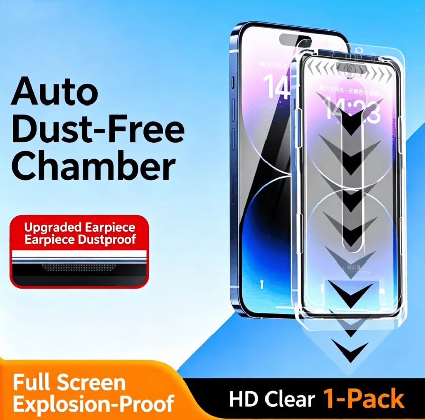 Luxury screen protector for iPhone – fingerprint-resistant, scratch-resistant
