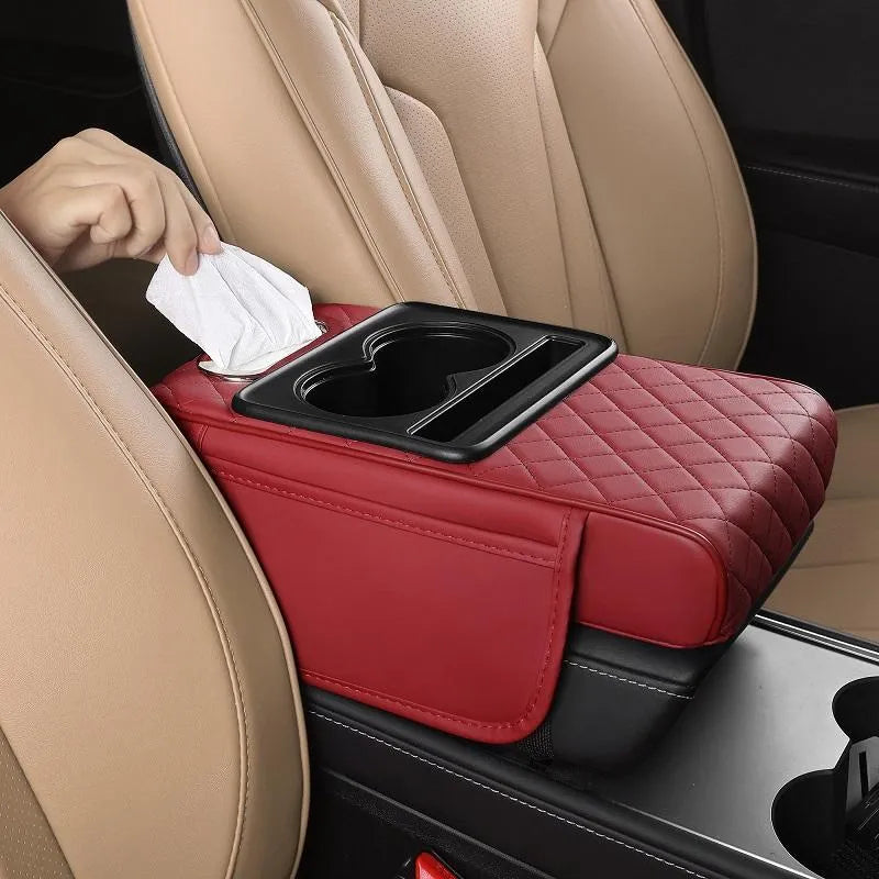 🚗 🔥Multifunctional PU leather mat for car armrests