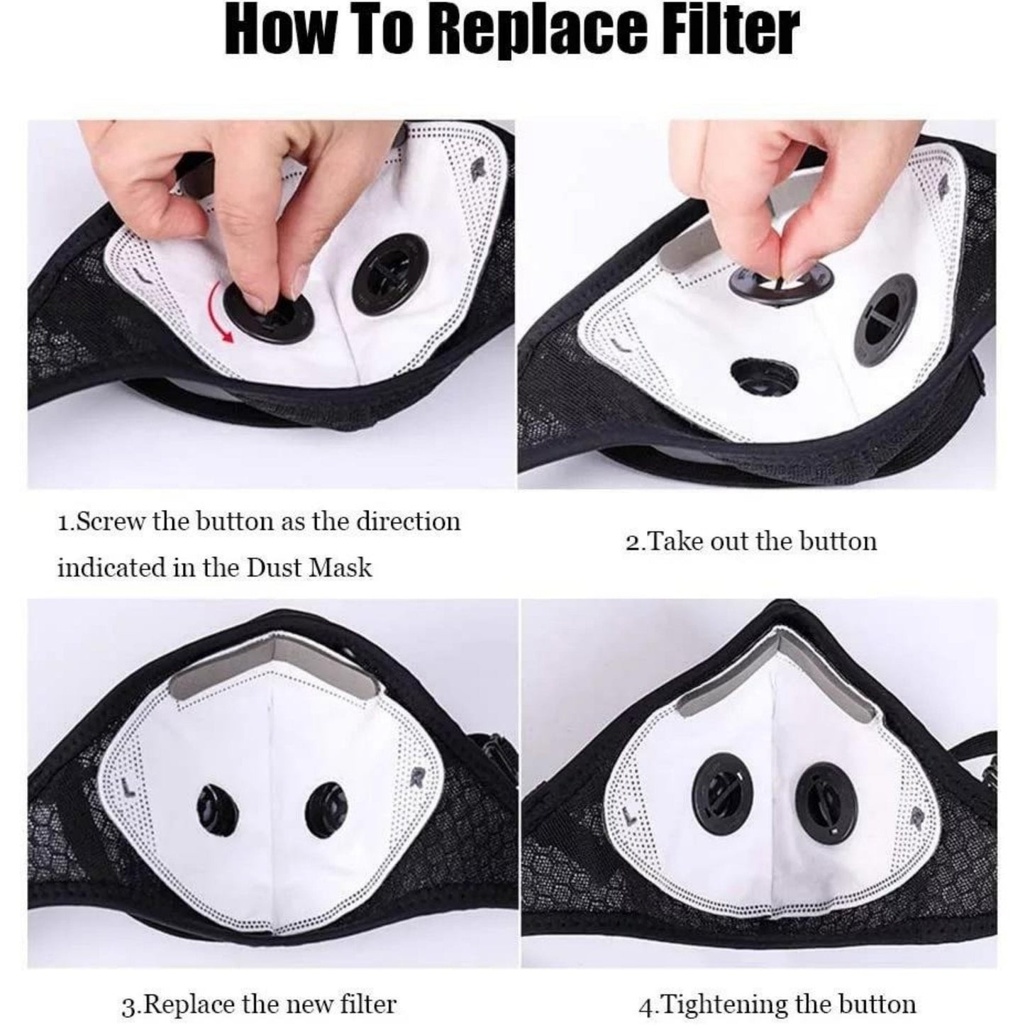 🔥 Last day of 50% off 💖 Reusable dust mask with activated carbon filter – designed for an active lifestyle