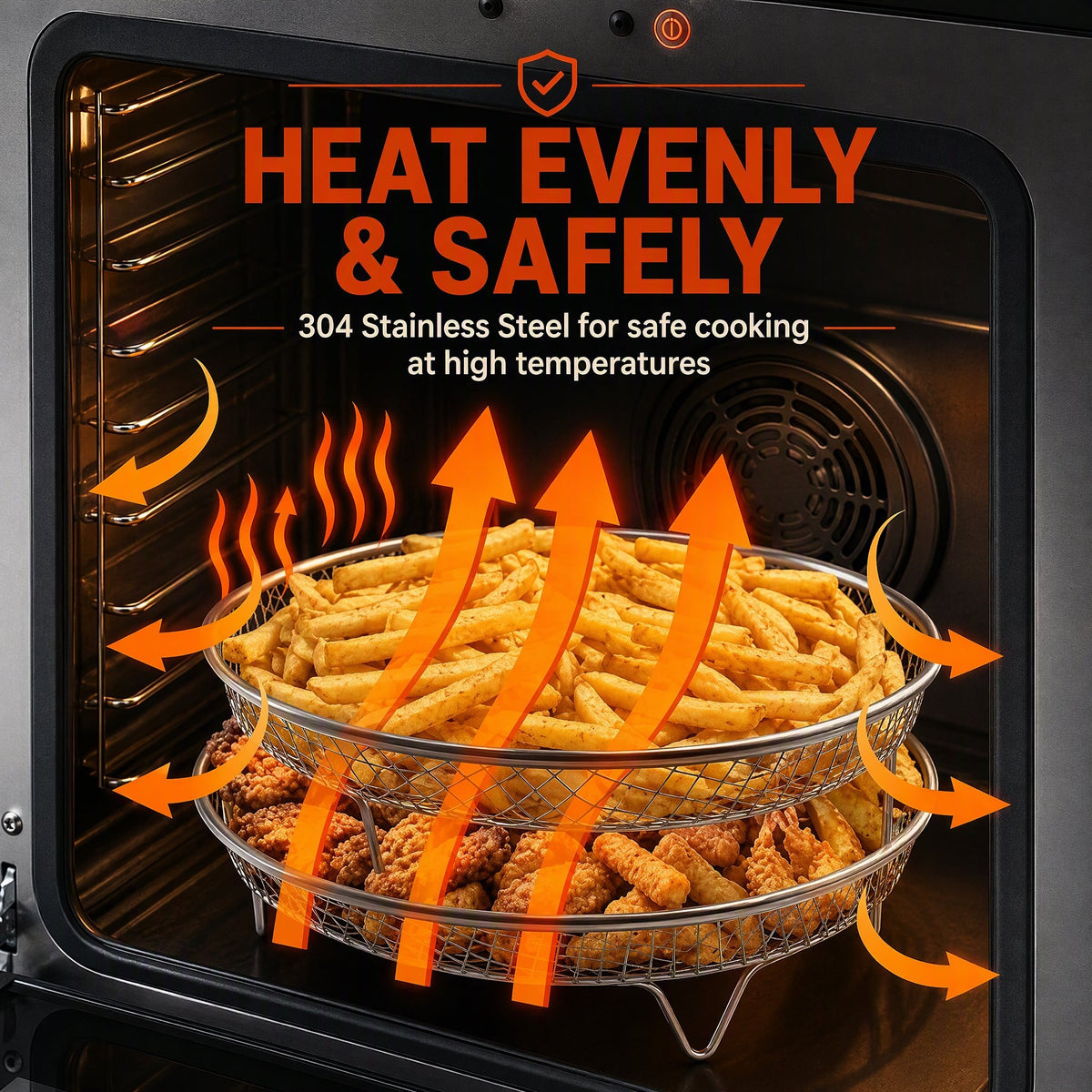 ✨Stainless Steel Stackable Air Fryer Rack