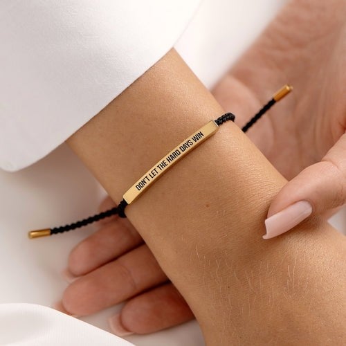 💖Inspirational Bracelet – A Meaningful Reminder To Stay Strong & Keep Going