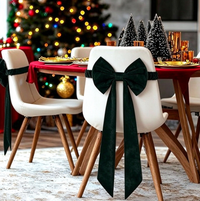 ⏳🔥50% OFF FOR A LIMITED TIME! ⏰🎀Large velvet Christmas bow - elegant decoration for the Christmas tree and home