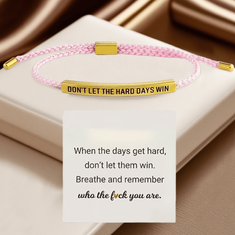 💖Inspirational Bracelet – A Meaningful Reminder To Stay Strong & Keep Going