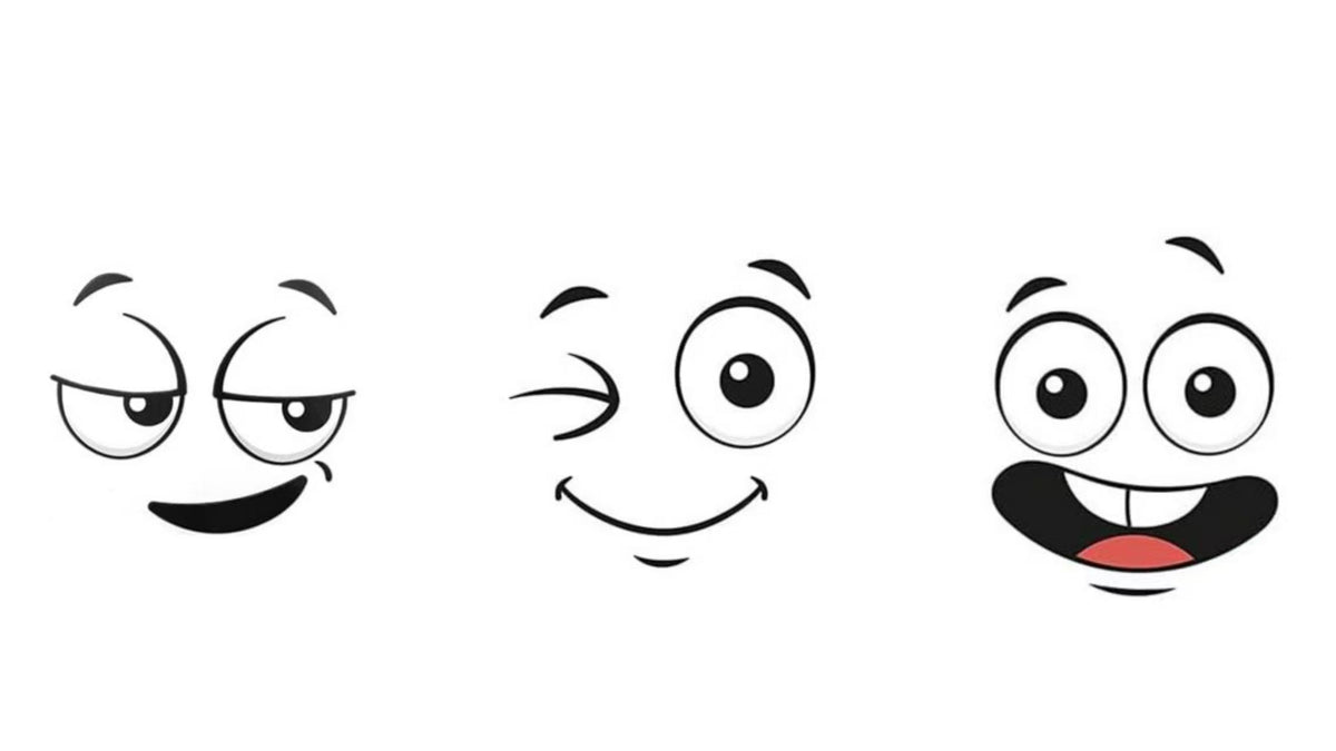 🔥Last Day 50% OFF🌱 Eco-Friendly Funny Face Sticker Set(4 whimsical facial expressions from grinning to silly)
