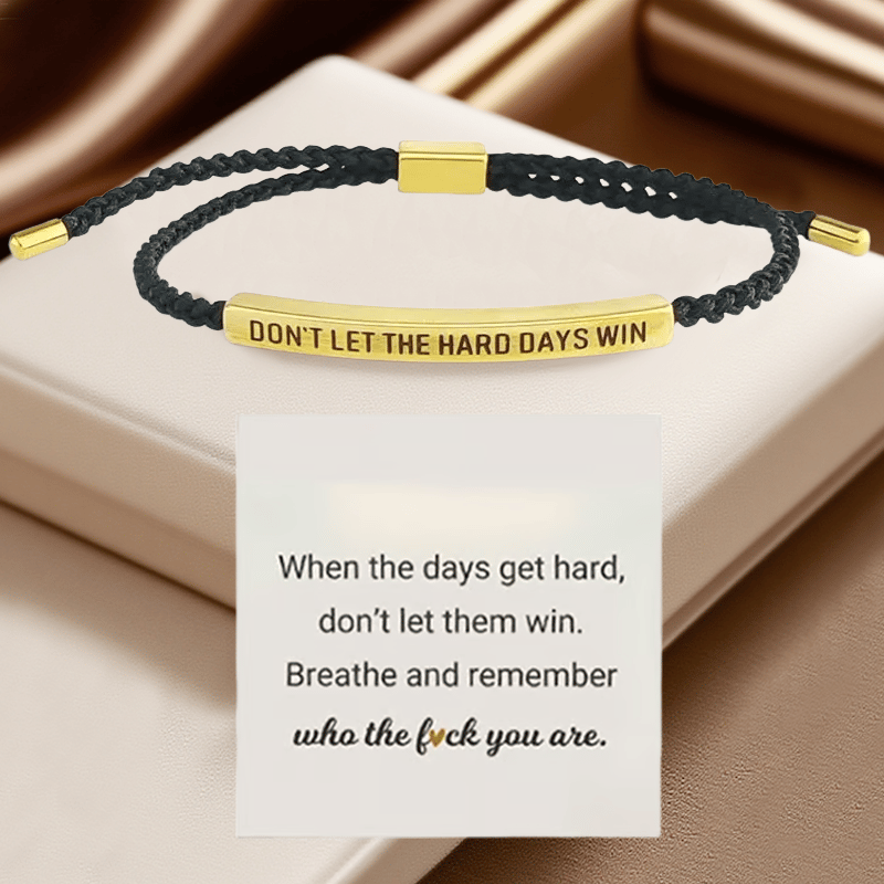 💖Inspirational Bracelet – A Meaningful Reminder To Stay Strong & Keep Going