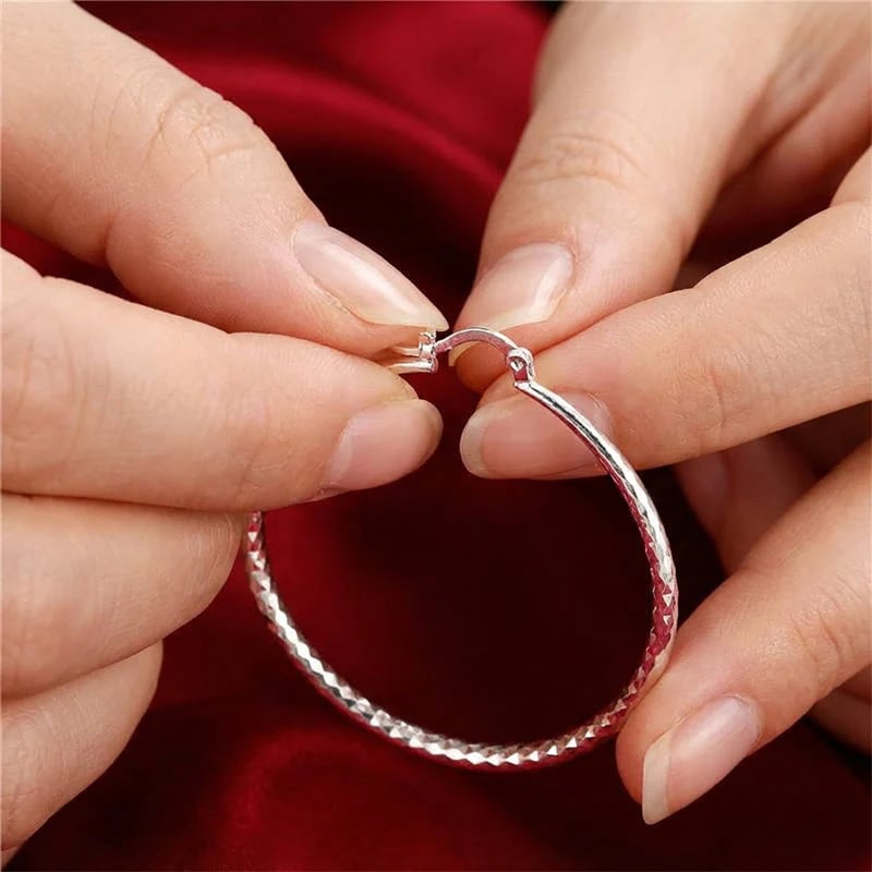 🎉BUY 1, GET 1 FREE🎁Diamond-cut hoop earrings for women – elegant and sparkling 💎