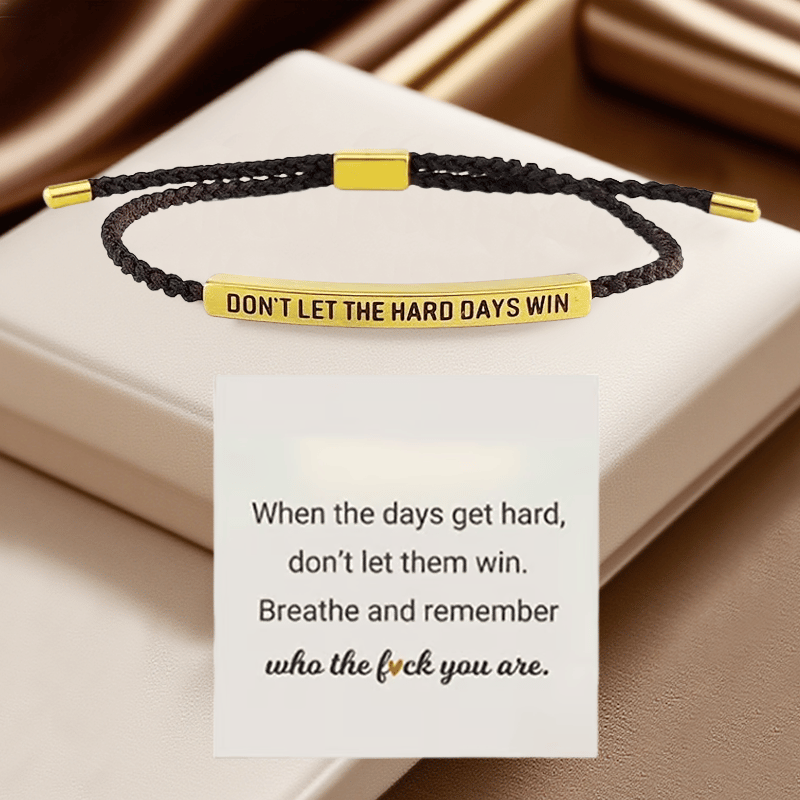 💖Inspirational Bracelet – A Meaningful Reminder To Stay Strong & Keep Going