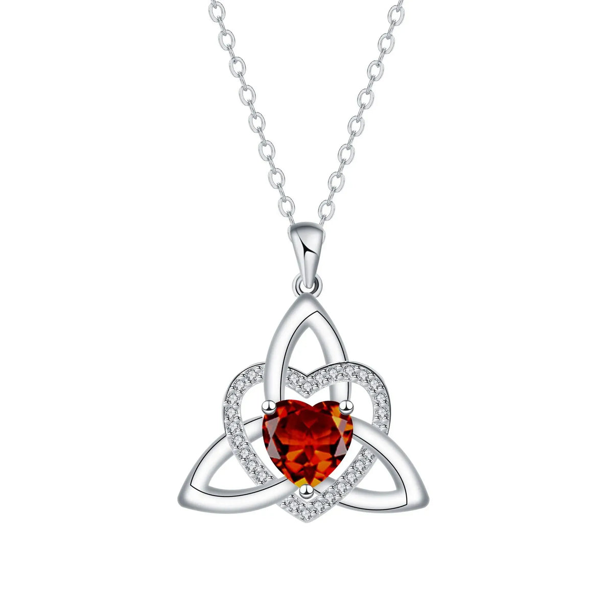 ❤️Birthstone – Celtic Trinity Love Knot Penda