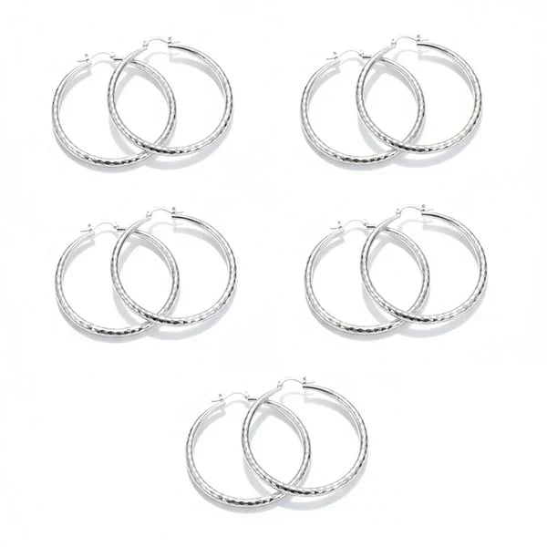 🎉BUY 1, GET 1 FREE🎁Diamond-cut hoop earrings for women – elegant and sparkling 💎