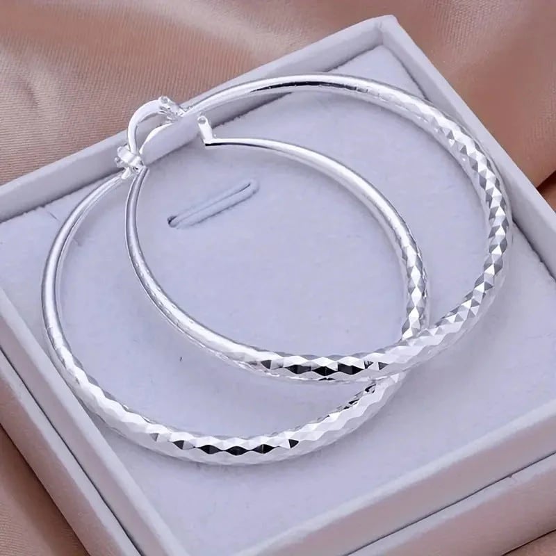 🎉BUY 1, GET 1 FREE🎁Diamond-cut hoop earrings for women – elegant and sparkling 💎