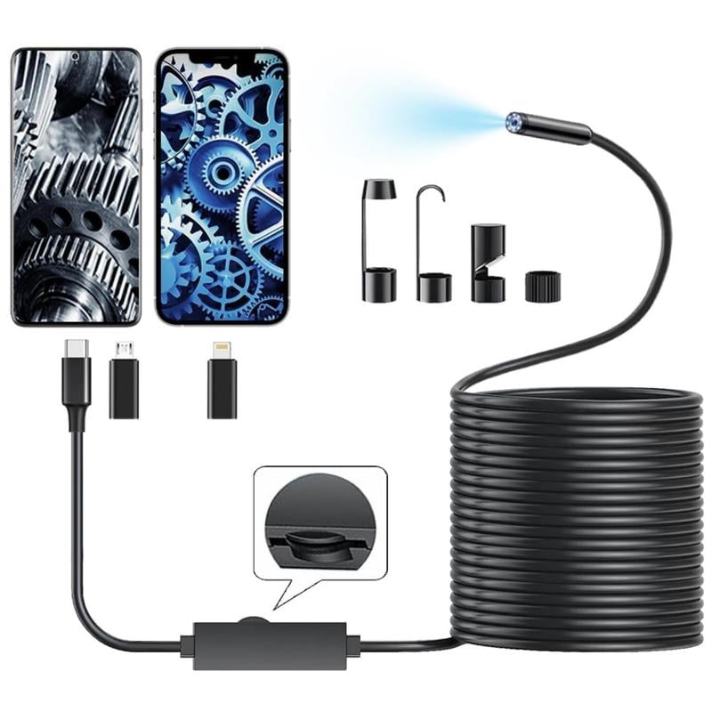 🔍16.4ft HD Endoscope Camera for iPhone & Android