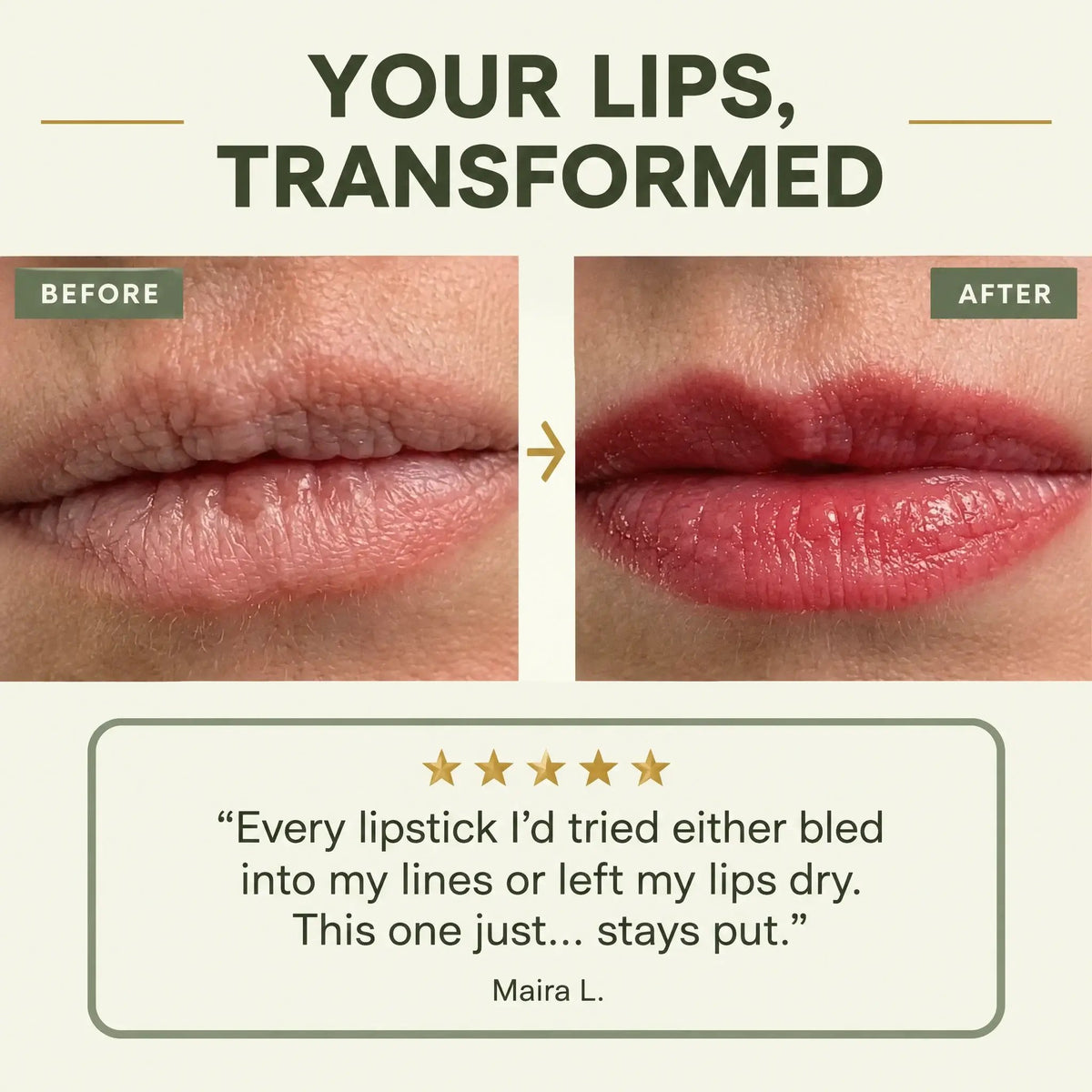 🔥Last day Only £9.99💋Transferproof Color-Changing Lipstick💄Auto-Tints on Contact!