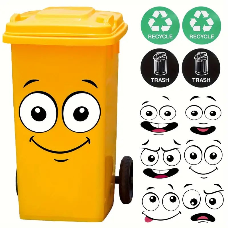 🔥Last Day 50% OFF🌱 Eco-Friendly Funny Face Sticker Set(4 whimsical facial expressions from grinning to silly)