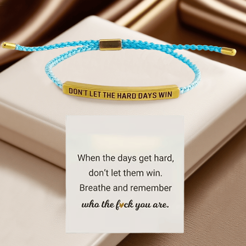 💖Inspirational Bracelet – A Meaningful Reminder To Stay Strong & Keep Going