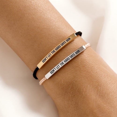 💖Inspirational Bracelet – A Meaningful Reminder To Stay Strong & Keep Going