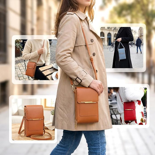 👛Anti-theft shoulder bag for mobile phones | Access to touchscree