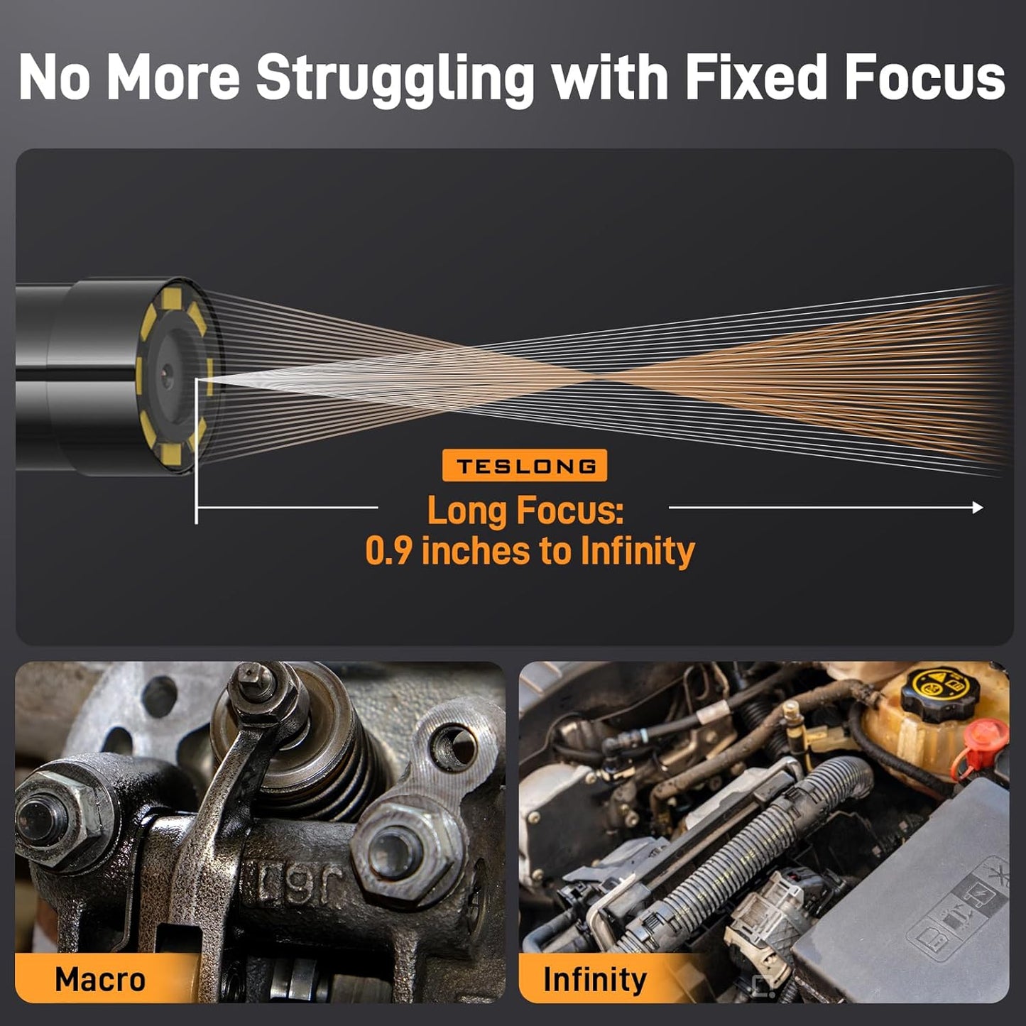 🔎Plug-and-Play endoscope camera – Compatible with Android, iPhone and iPad for direct connection