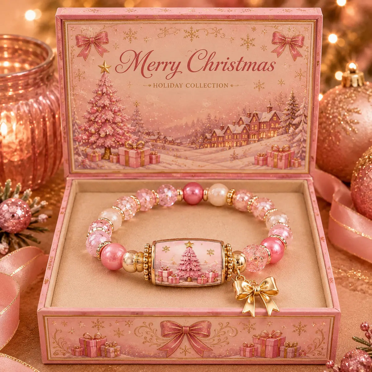 🎄 Limited Edition Christmas Story Beaded Bracelet Set | Holiday Gift Jewelry