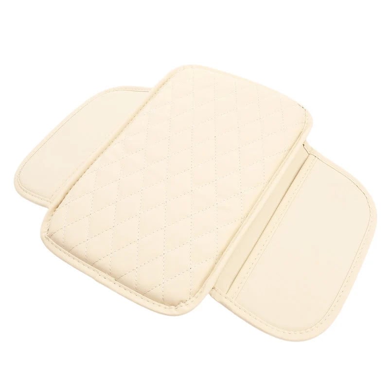 Multifunctional Car Armrest Cushion – Padded Console Cover with Built-In Storage