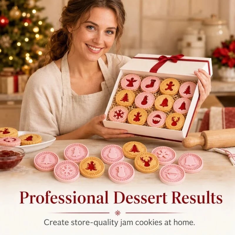 🎄🍪 Holiday Baking Shape Collection – Festive Cookie Molds for Family Christmas Fun