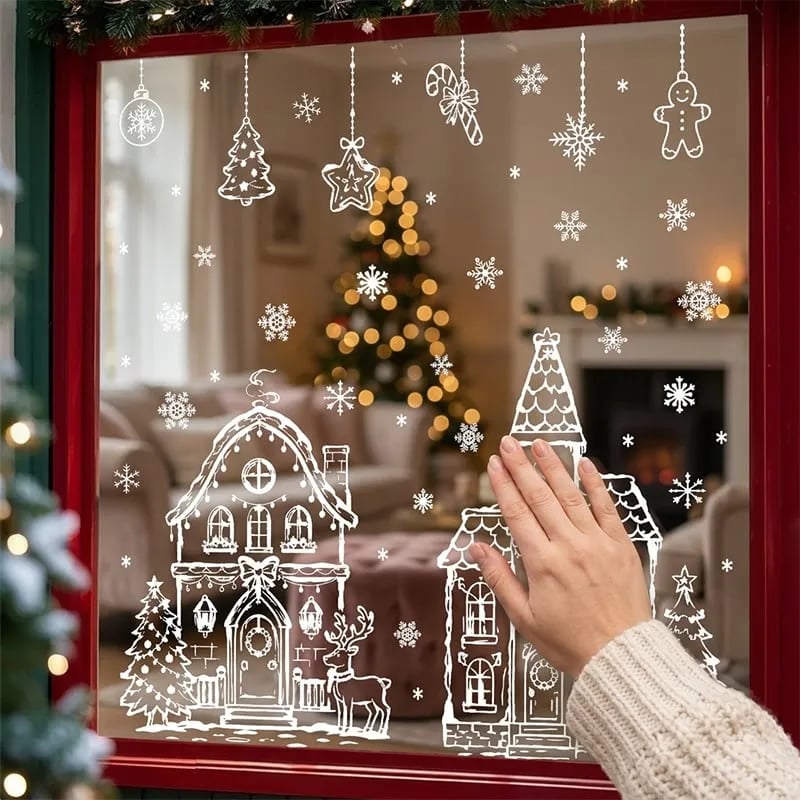 ❄️🎅Christmas Window Static Sticker Set