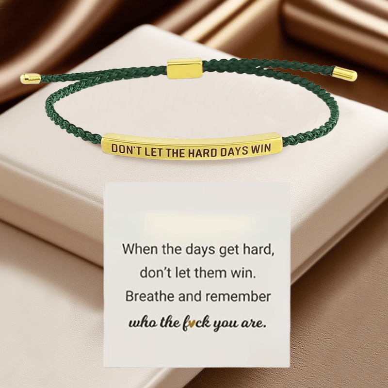 💖Inspirational Bracelet – A Meaningful Reminder To Stay Strong & Keep Going