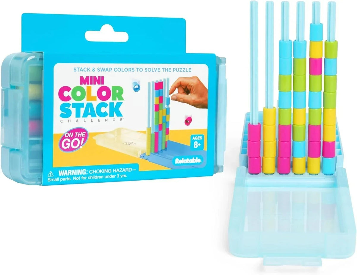 Mini Color Stack Challenge — Shake It. Sort It. Solve It. 🌈 Portable Color Matching Puzzle Game for Kids & Adults Ages 8+