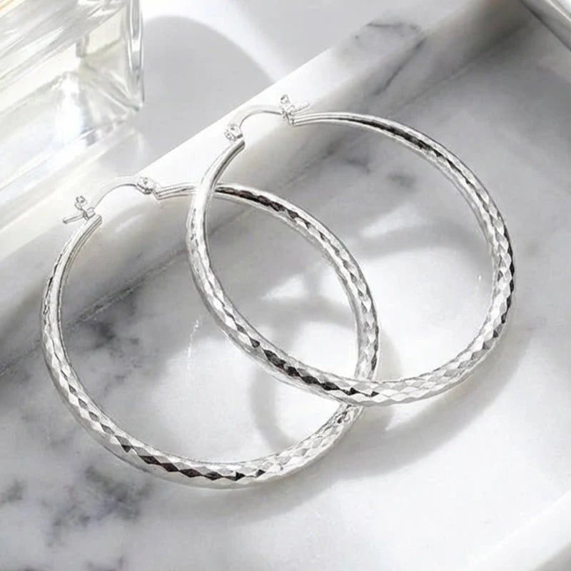 🎉BUY 1, GET 1 FREE🎁Diamond-cut hoop earrings for women – elegant and sparkling 💎
