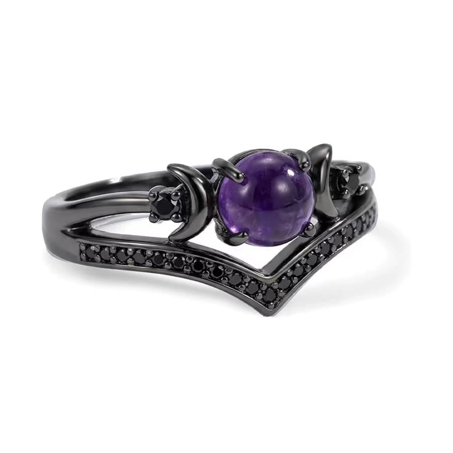 ✨ Vintage Gothic Crescent Ring – Mystical Elegance for Every Day 💍