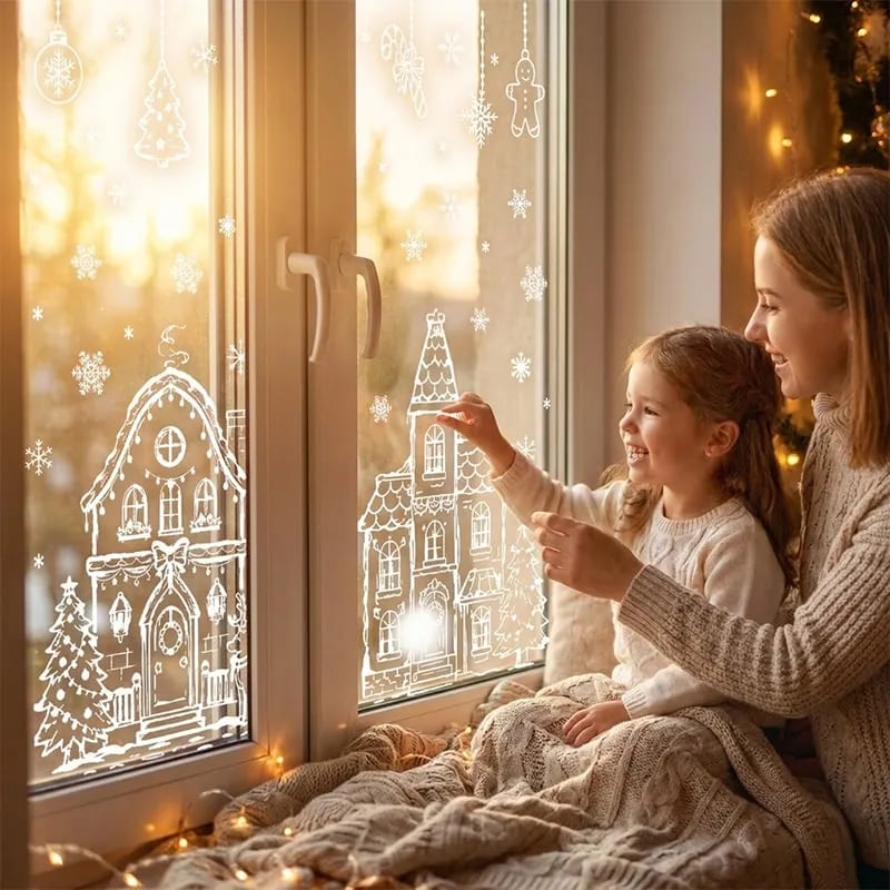 ❄️🎅Christmas Window Static Sticker Set