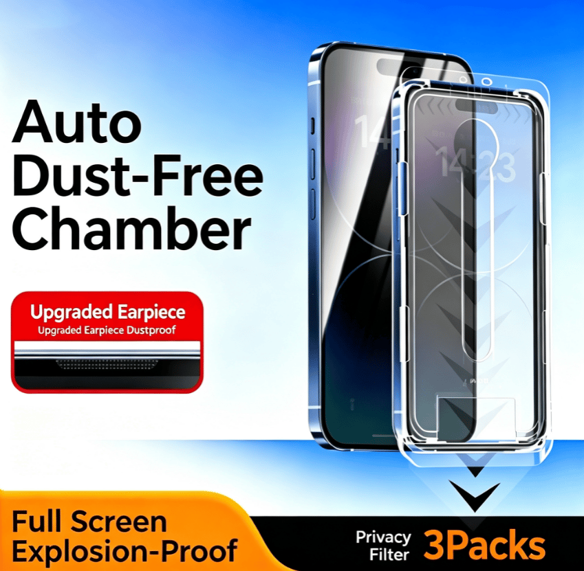 Luxury screen protector for iPhone – fingerprint-resistant, scratch-resistant