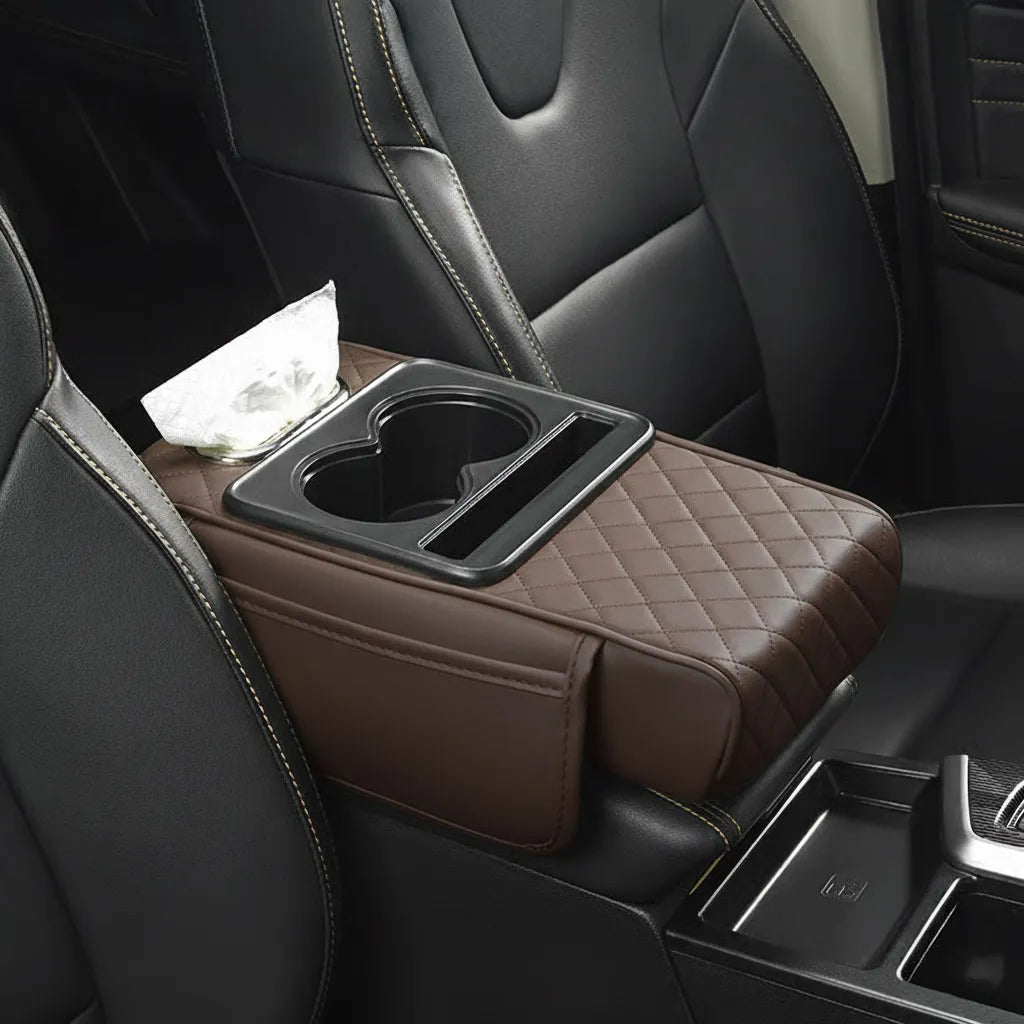 🚗 🔥Multifunctional PU leather mat for car armrests