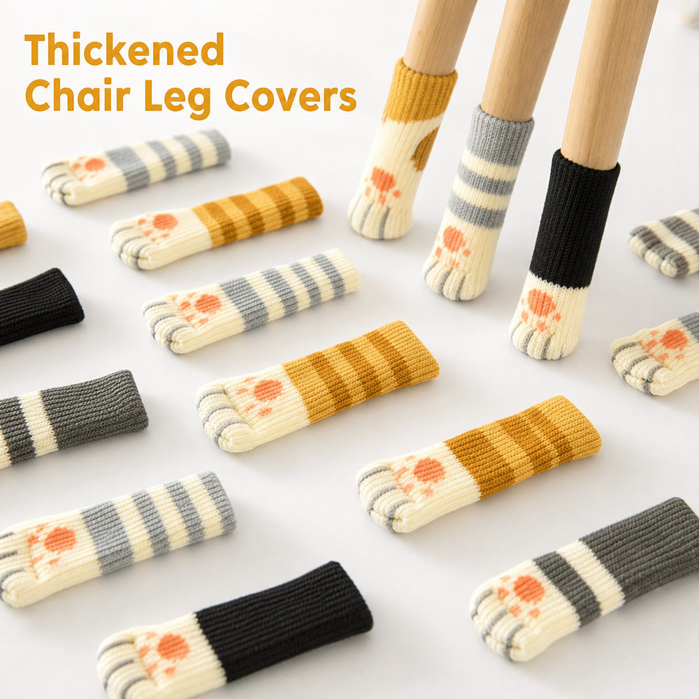 🐱Padded chair leg covers: Table and chair leg pads for cat paws