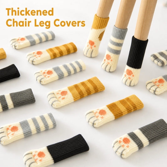 🐱Padded chair leg covers: Table and chair leg pads for cat paws