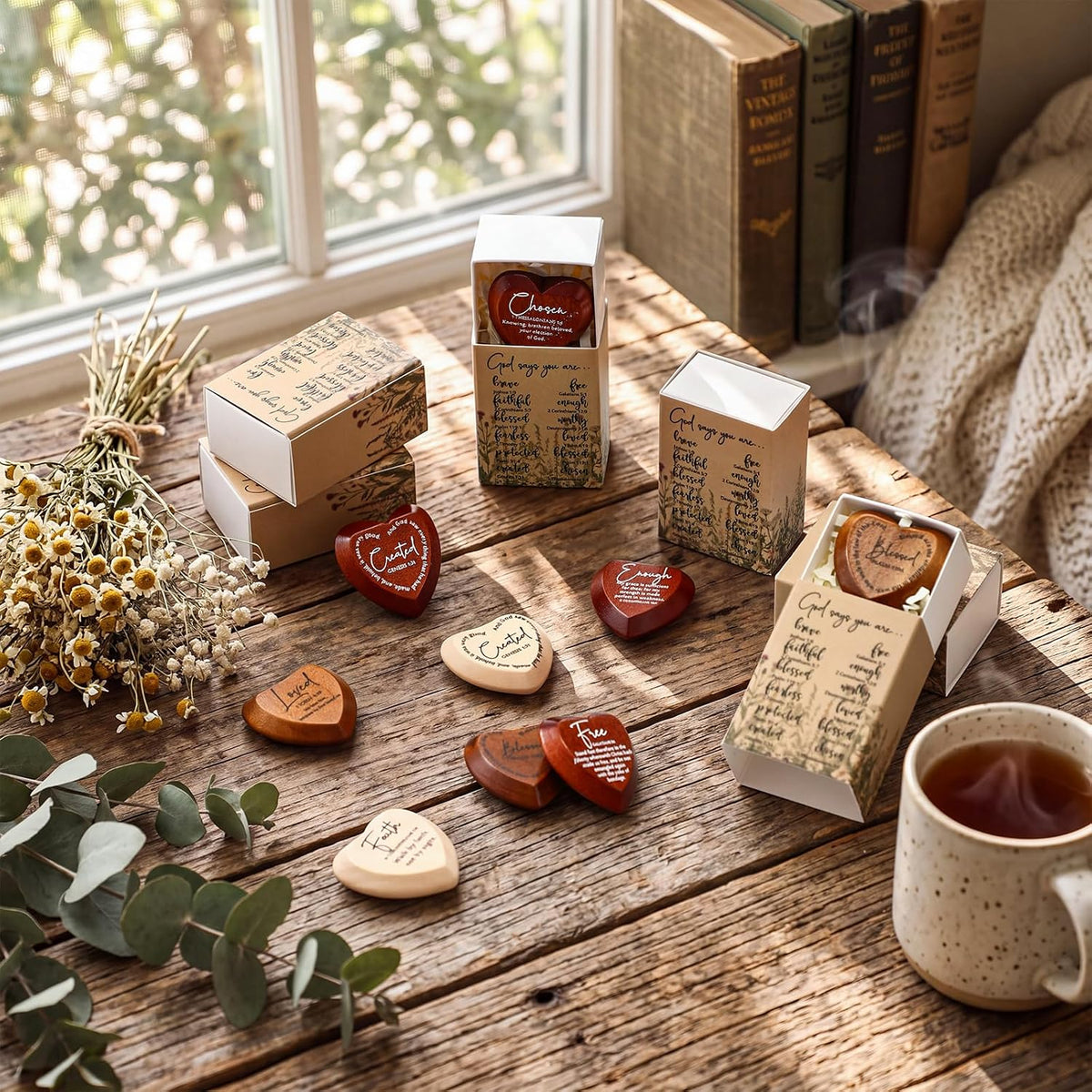 ✝️🎁 Christian gift set with heart-shaped pocket cards (pack of 12)