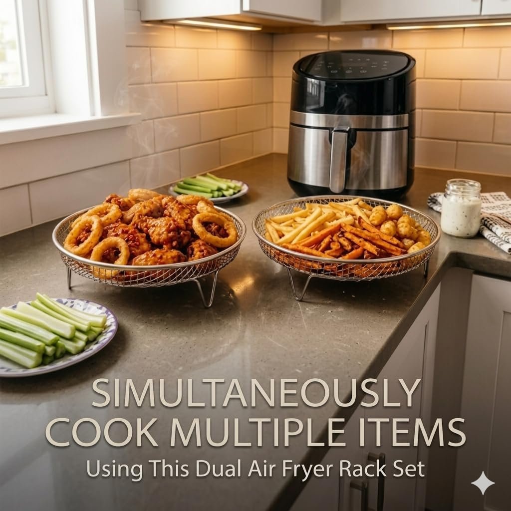 ✨Stainless Steel Stackable Air Fryer Rack