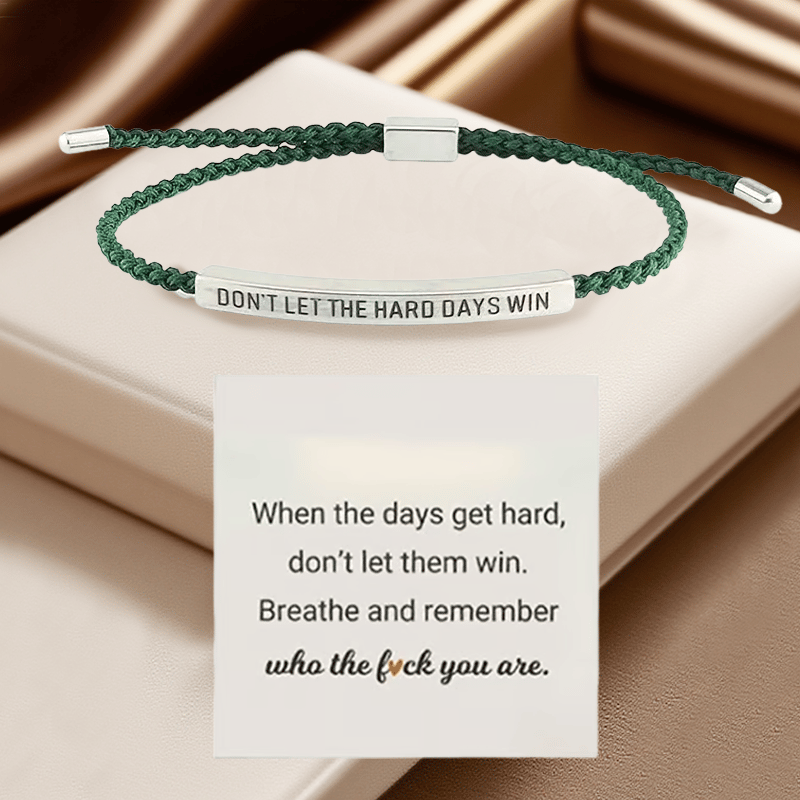💖Inspirational Bracelet – A Meaningful Reminder To Stay Strong & Keep Going