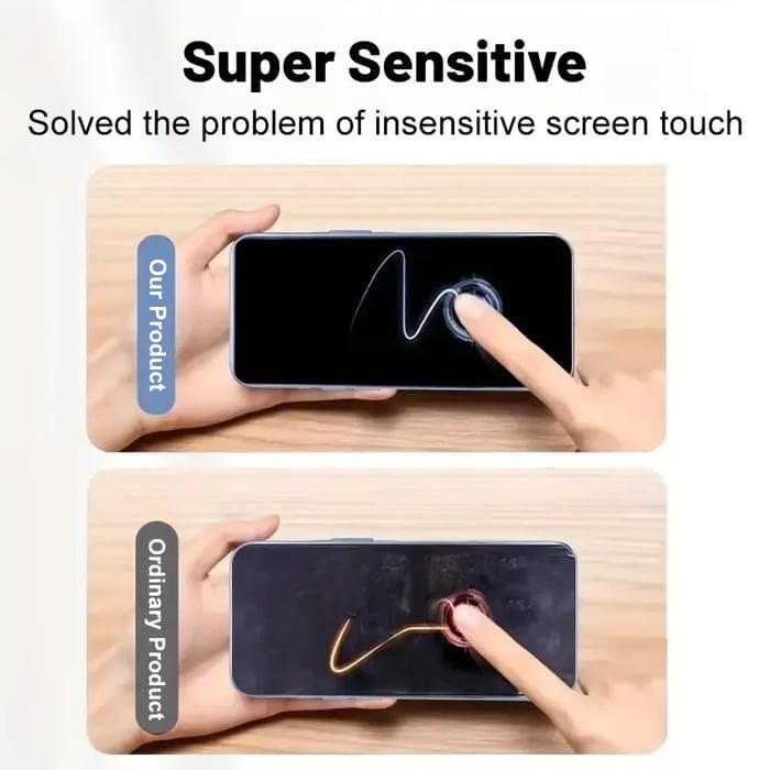 Luxury screen protector for iPhone – fingerprint-resistant, scratch-resistant