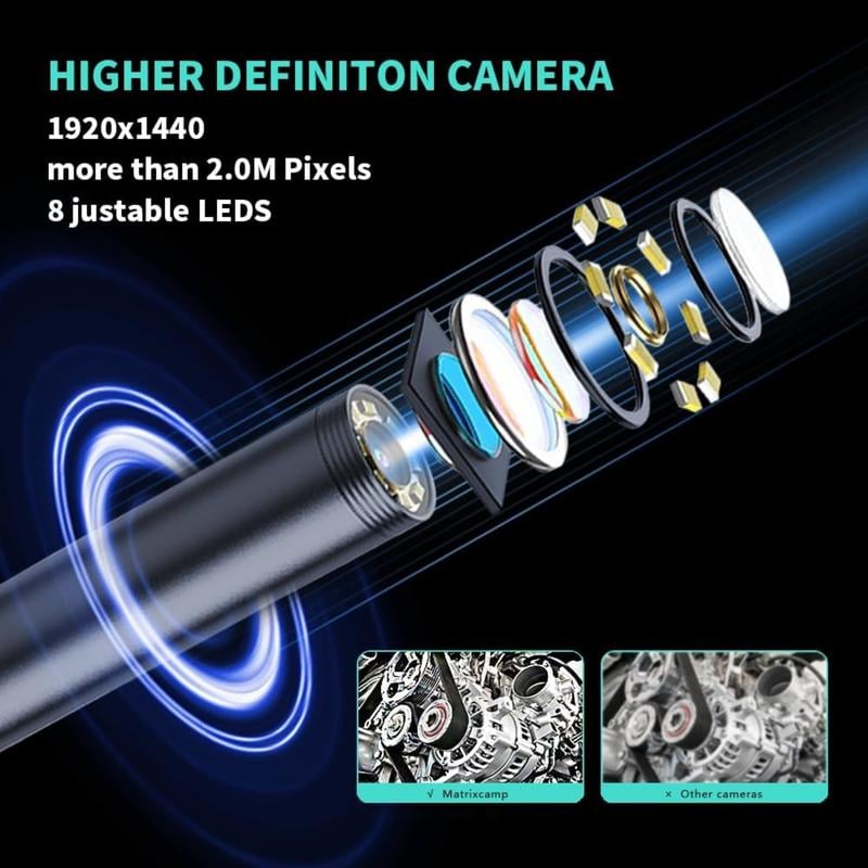 🔍16.4ft HD Endoscope Camera for iPhone & Android