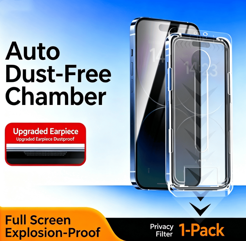 Luxury screen protector for iPhone – fingerprint-resistant, scratch-resistant