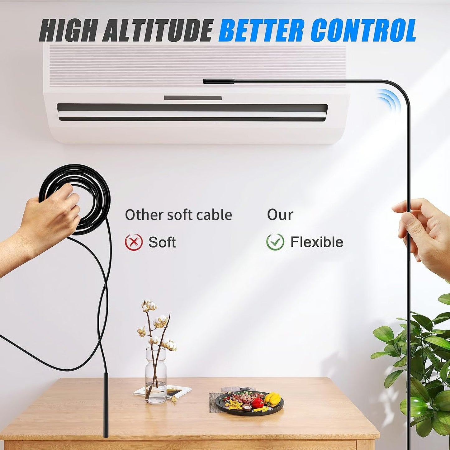 🔎Plug-and-Play endoscope camera – Compatible with Android, iPhone and iPad for direct connection