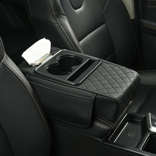 🚗 🔥Multifunctional PU leather mat for car armrests