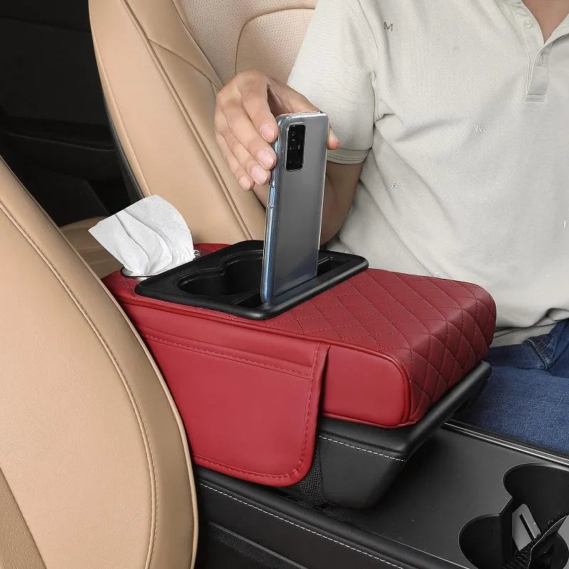 🚗 🔥Multifunctional PU leather mat for car armrests