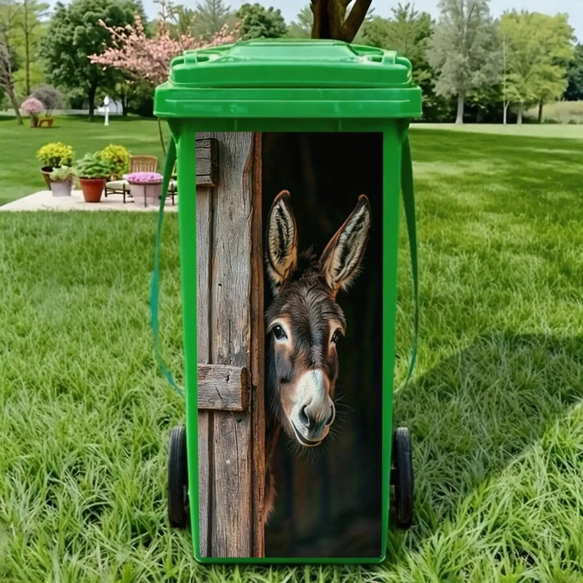 🦒🐯Creative trash can sticker with colorful cartoon✨