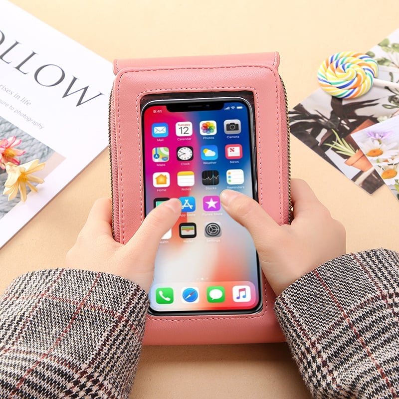 👛Anti-theft shoulder bag for mobile phones | Access to touchscree