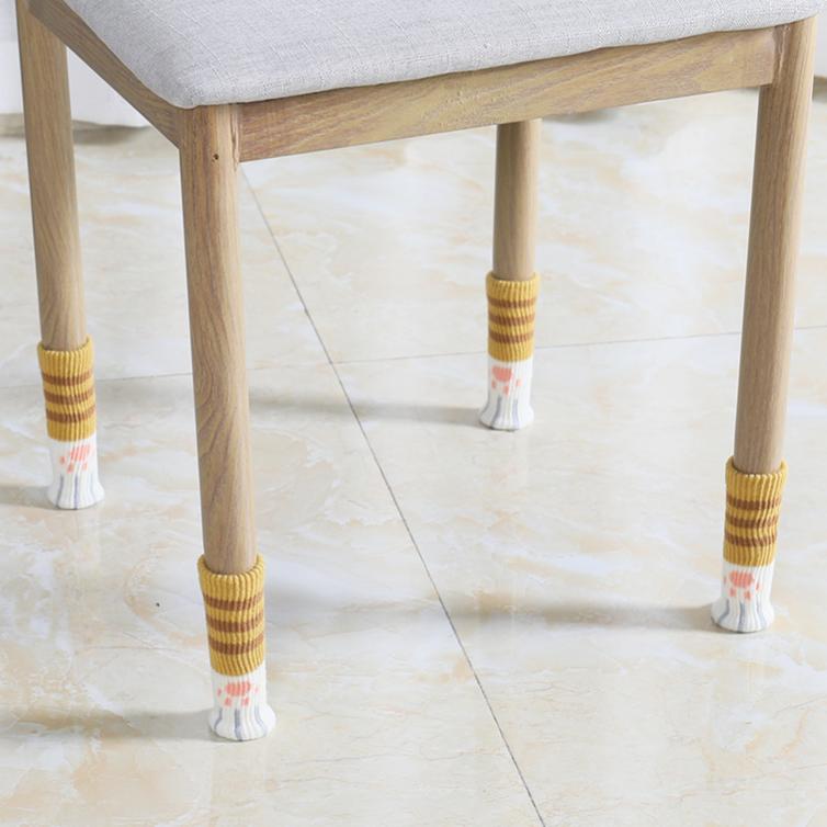🐱Padded chair leg covers: Table and chair leg pads for cat paws